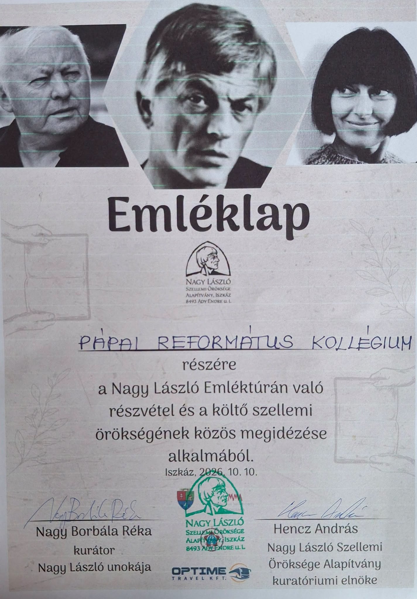 Nagy László emlékére